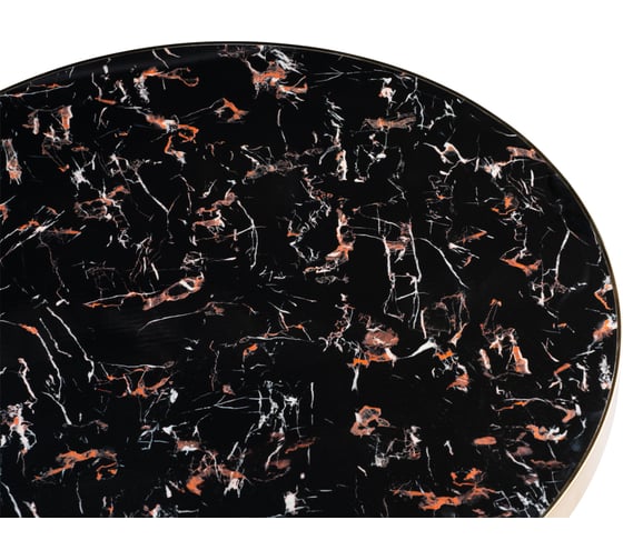 Деревянный стол Woodville selina 80x72 black / gold 15552