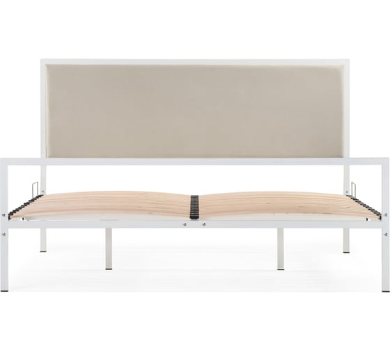 Кровать Woodville азет 1 160x200 белый / light beige 552921