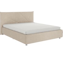 Кровать Woodville бест 160x200 велюр капучино с основанием 524151