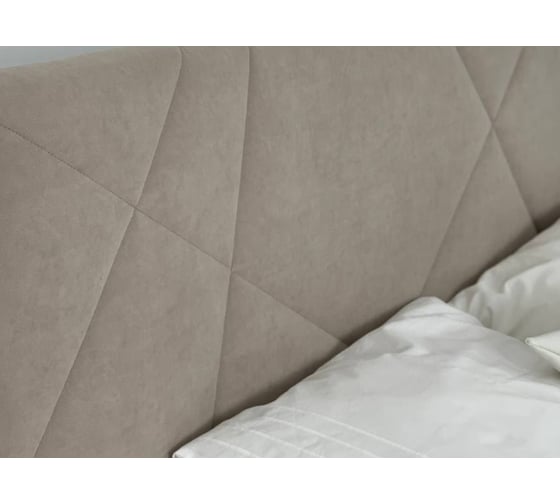 Кровать Woodville бест 160x200 велюр капучино с основанием 524151