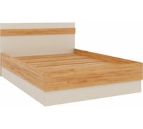 Кровать Woodville кассандра 140x200 дуб крафт золотой / кашемир 559215