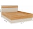 Кровать Woodville кассандра 140x200 дуб крафт золотой / кашемир 559215 2