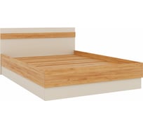 Кровать Woodville кассандра 160x200 дуб крафт золотой / кашемир 559201