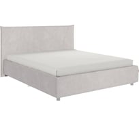 Кровать Woodville квест 160x200 велюр галька с основанием 524186