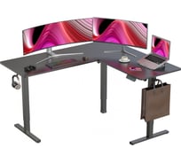 Стол для компьютера Cactus CS-EDXL-BBK столешница МДФ черный каркас черный 140x72x60см 1921154