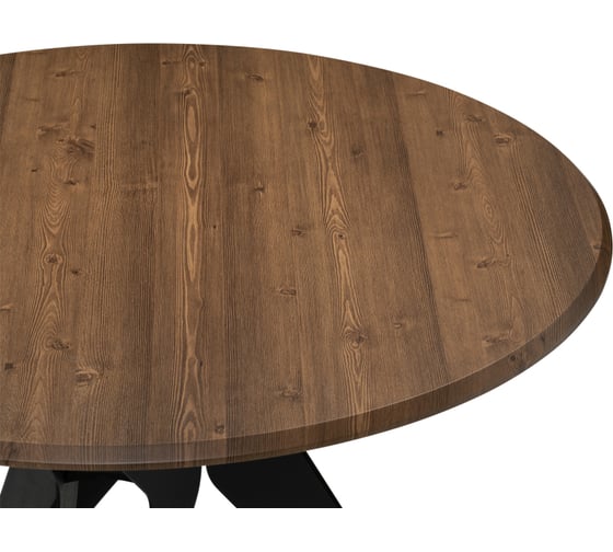 Деревянный стол Woodville рикла 100x76 орех кантри / черный 553561