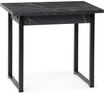 Деревянный стол Woodville форли 90(150)х67 мрамор черный / черный матовый 550564