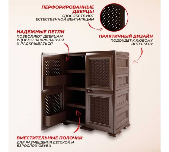 Обувница Еврогрядка Уют о-001 шоколадный O-001-choco