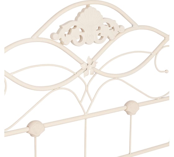 Кровать Tetchair Federica mod. at-881 дерево гевея/металл, 160x200 queen bed, белый butter white 20109
