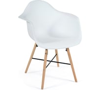 Кресло Tetchair комплект 4 шт Cindy eames mod. 919 дерево бук/металл/сиденье пластик, 60x62x79см, белый/white with natural legs 11720
