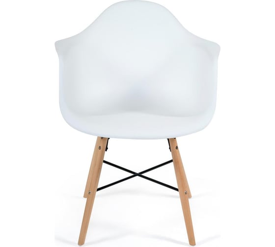 Кресло Tetchair комплект 4 шт Cindy eames mod. 919 дерево бук/металл/сиденье пластик, 60x62x79см, белый/white with natural legs 11720
