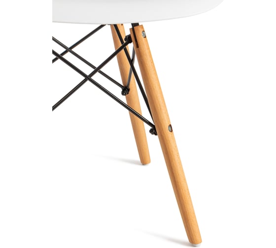 Стул Tetchair Cindy eames mod. 1801 / 1 шт. в упаковке дерево бук/металл/сиденье пластик, 45x51x82 см, white белый 20229