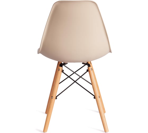 Стул Tetchair Cindy eames mod. 1801 / 1 шт. в упаковке дерево бук/металл/сиденье пластик, 45x51x82 см, beige бежевый 20244