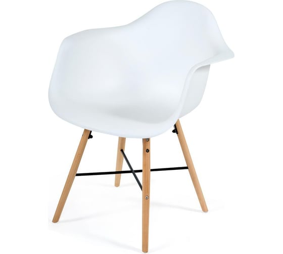 Кресло Tetchair Cindy eames mod. 919 / 1 шт. в упаковке дерево бук/металл/сиденье пластик, 60x62x79см, белый/white with natural legs 19047