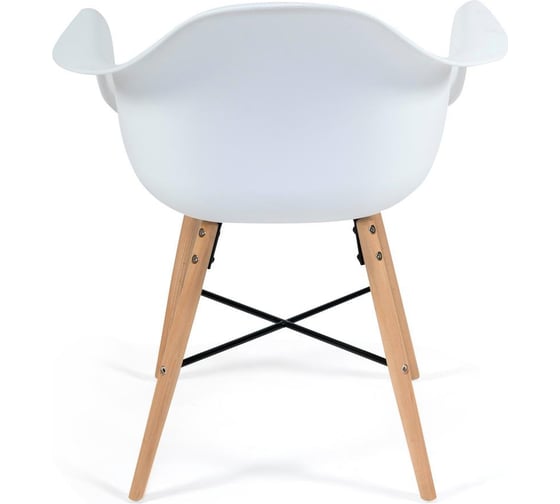 Кресло Tetchair Cindy eames mod. 919 / 1 шт. в упаковке дерево бук/металл/сиденье пластик, 60x62x79см, белый/white with natural legs 19047