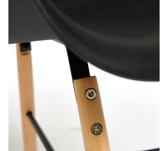 Кресло Tetchair Cindy eames mod. 919 / 1 шт. в упаковке дерево бук/металл/сиденье пластик, 60x62x79см, черный/black with natural legs 19050