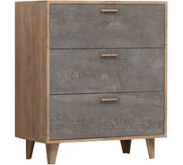 Мебель для спальни Woodville эго к-3 на ножках дуб крафт золотой / камень темный 458357