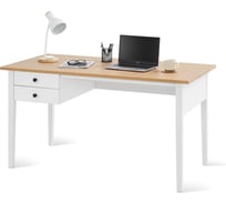 Писменный стол Лузалес ВУХТЫМ 140x70, светло-коричневый/белый 1022010111