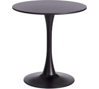 Стол Tetchair Tulip 70 (mod. 46) металл / мдф, 70x70x75 см, black (черный) 19705