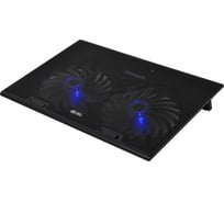 Подставка для ноутбука DIGMA D-NCP170-2 17", 390x270x27мм, 20дБ, 2xUSB, 2x150мм FAN 600г, черный 1445219