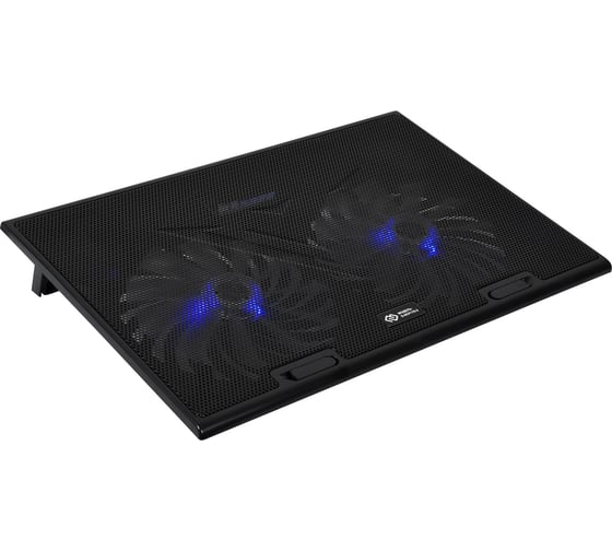 Подставка для ноутбука DIGMA D-NCP170-2 17", 390x270x27мм, 20дБ, 2xUSB, 2x150мм FAN 600г, черный 1445219