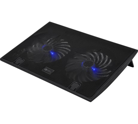 Подставка для ноутбука DIGMA D-NCP170-2H 17", 390x270x25мм, 2xUSB, 2x160мм, FAN 700г, черный 1445228