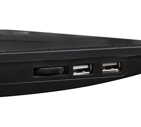 Подставка для ноутбука DIGMA D-NCP170-2H 17", 390x270x25мм, 2xUSB, 2x160мм, FAN 700г, черный 1445228