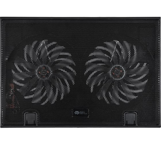 Подставка для ноутбука DIGMA D-NCP170-2H 17", 390x270x25мм, 2xUSB, 2x160мм, FAN 700г, черный 1445228
