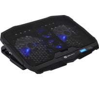 Подставка для ноутбука DIGMA D-NCP170-4 17", 390x280x28мм, 2xUSB, 4x70/125мм, FAN 750г, черный 1445203