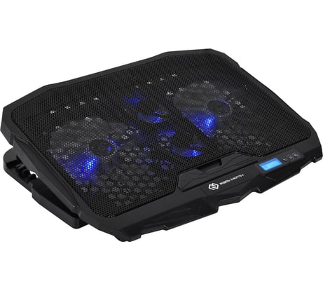 Подставка для ноутбука DIGMA D-NCP170-4 17", 390x280x28мм, 2xUSB, 4x70/125мм, FAN 750г, черный 1445203