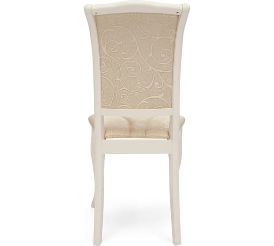 Стул Tetchair opera (op-sc)/1 шт. в упаковке, дерево гевея, 45x53x97 см, ivory white (слоновая кость 2-5), ткань бежевая (a168b) 19444