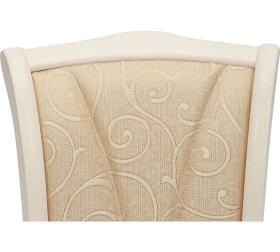 Стул Tetchair opera (op-sc)/1 шт. в упаковке, дерево гевея, 45x53x97 см, ivory white (слоновая кость 2-5), ткань бежевая (a168b) 19444