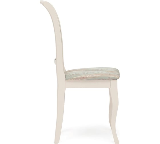 Стул Tetchair opera (op-sc)/1 шт. в упаковке дерево гевея, 45x53x97 см, ivory white (слоновая кость 2-5), ткань бирюзовая (h180-19) 19446