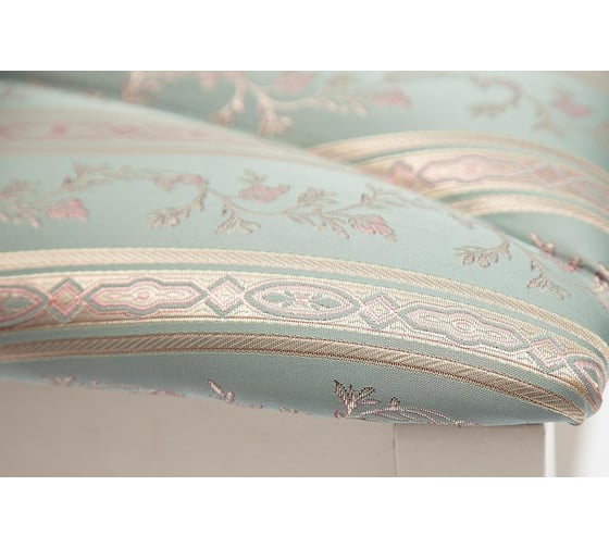 Стул Tetchair opera (op-sc)/1 шт. в упаковке дерево гевея, 45x53x97 см, ivory white (слоновая кость 2-5), ткань бирюзовая (h180-19) 19446