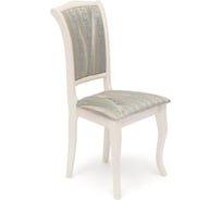 Стул Tetchair opera 2 шт. (op-sc), дерево гевея, 45x53x97 см, ivory white (слоновая кость 2-5), ткань бирюзовая (h180-19) 12528