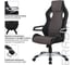Компьютерное геймерское офисное кресло BRABIX Techno GM-002, с подлокотниками 531815 6