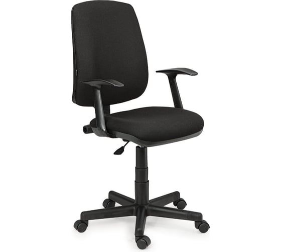 Кресло оператора, с подлокотниками, черное KB-14, BRABIX Basic MG-310 531411