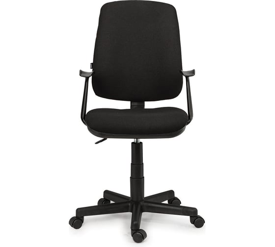 Кресло оператора, с подлокотниками, черное KB-14, BRABIX Basic MG-310 531411