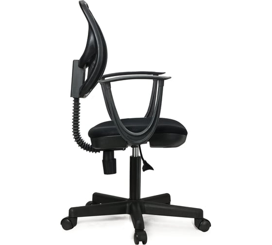 Кресло оператора, до 80 кг, с подлокотниками, черное TW BRABIX Flip MG-305 531417