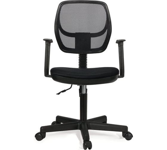 Кресло оператора, до 80 кг, с подлокотниками, черное TW BRABIX Flip MG-305 531417