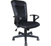 Компьютерное офисное кресло BRABIX Optima MG-370, с подлокотниками, эко кожа, ткань 531580