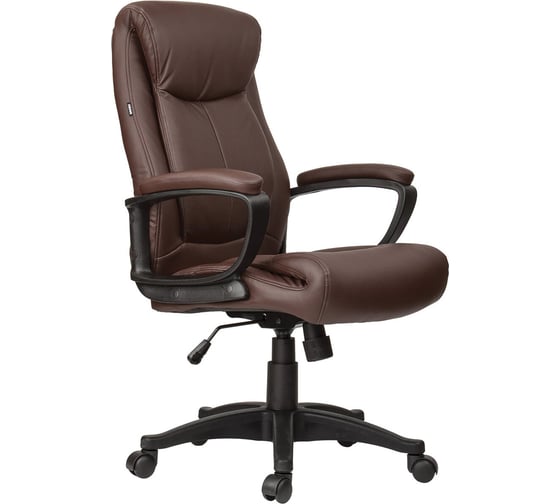 Компьютерное офисное кресло руководителя BRABIX Enter EX-511, с подлокотниками, эко кожа 531163