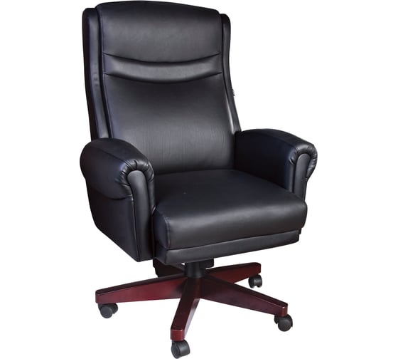 Офисное кресло, дерево, натуральная кожа, черное, BRABIX Gladiator EX-700 530872