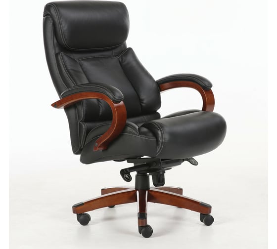 Офисное кресло, дерево, натуральная кожа, черное, BRABIX Infinity EX-707 531826