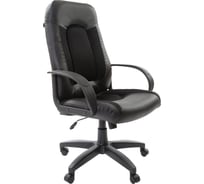 Компьютерное офисное кресло руководителя BRABIX Strike EX-525, с подлокотниками, экокожа 531381