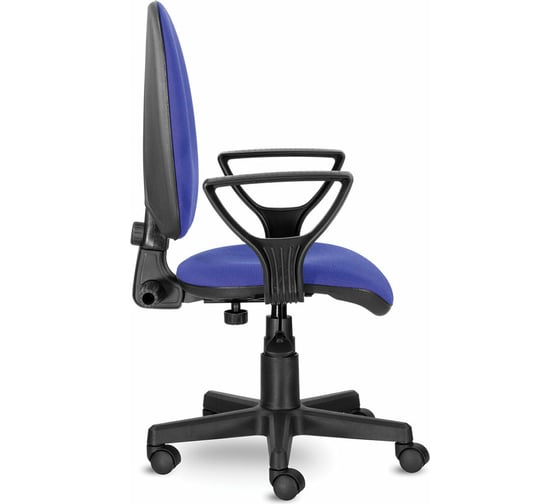 Кресло BRABIX Prestige Ergo MG-311, регулируемая эргономичная спинка, ткань, черно-синее С-14, 531876