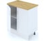 Кухонный напольный шкаф ЛДСП 80x84 см Snow ФЕЛИКС ПК-СТ0-Ш84Х80/НП-В1-1217 2