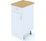 Кухонный напольный шкаф ФЕЛИКС Snow ЛДСП 40x84 см ПК-СТ0-Ш84Х40/НП-В1-1217 2