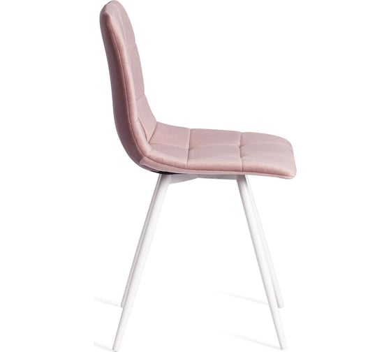 Стул Tetchair chilly (mod. 7095-1)/1 шт. в упаковке ткань/металл, 45x53x88 см, высота до сиденья 50 см, лавандовый barkhat 17/белый 19690