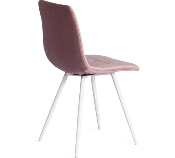 Стул Tetchair chilly (mod. 7095-1)/1 шт. в упаковке ткань/металл, 45x53x88 см, высота до сиденья 50 см, лавандовый barkhat 17/белый 19690